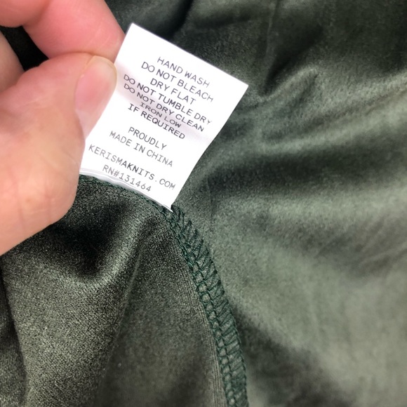 Kerisma Olive Faux Suede Hi Lo Sleeveless Shirt - Picture 3 of 8